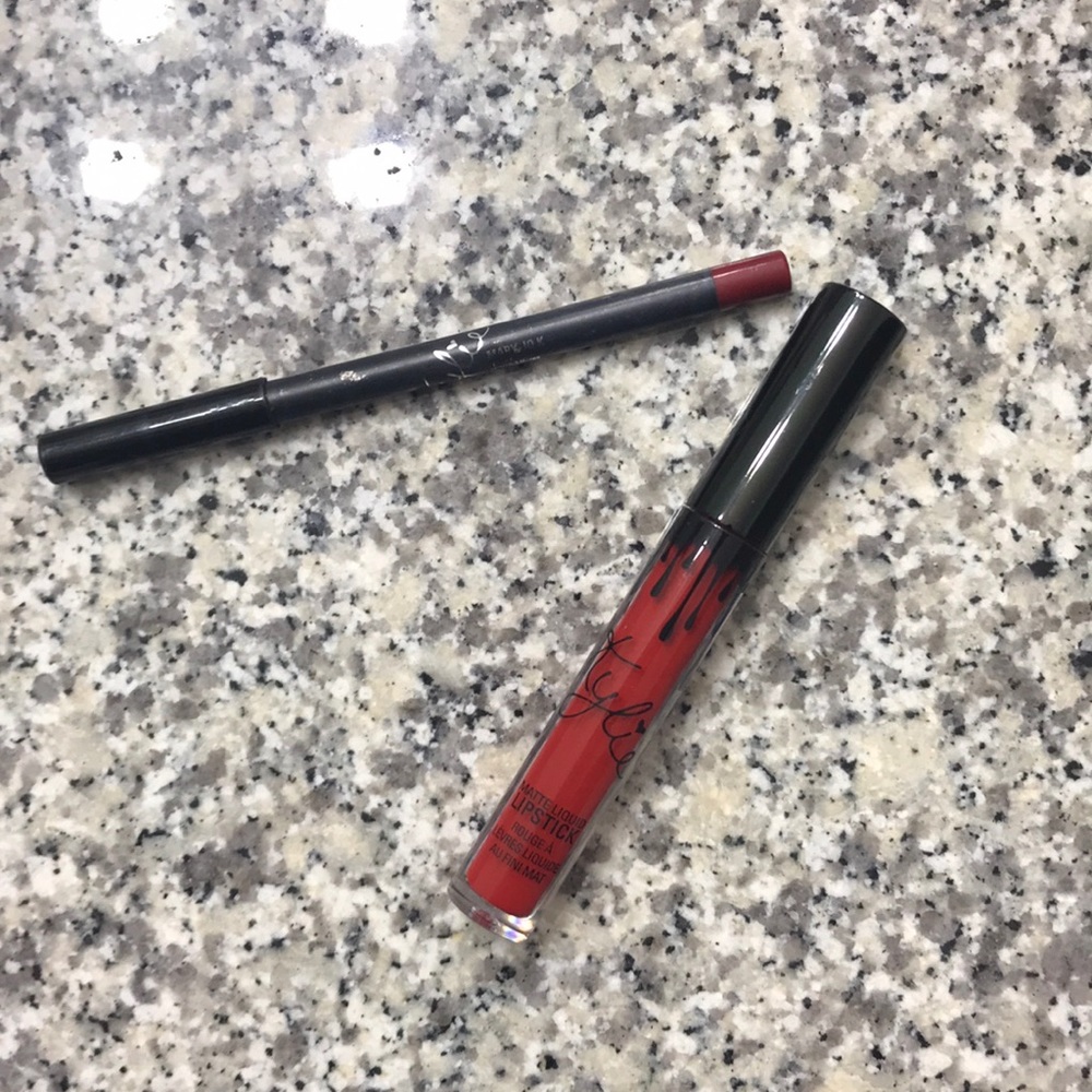 Kylie Matte Liquid Lipstick and Liner | Mary Jo K